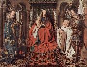 Jan Van Eyck Madonna des Kanonikus Georg van der Paele, mit Hl. Domizian, dem Hl. Georg und dem Stifter Paele oil painting artist